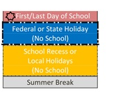 District School Academic Calendar Legend for Choices Charter