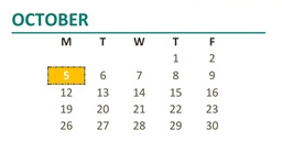 District School Academic Calendar for Choices Charter for October 2026
