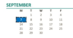 District School Academic Calendar for Choices Charter for September 2026