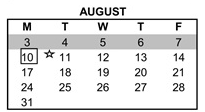District School Academic Calendar for Highlands Elementary for August 2026