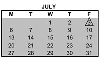 District School Academic Calendar for Highlands Elementary for July 2026