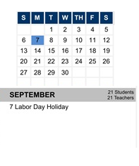 District School Academic Calendar for Hidden Hills Elementary for September 2026