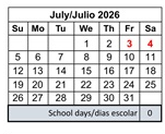 District School Academic Calendar for Franklin Elementary for July 2026