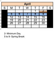 District School Academic Calendar for Alternative Family Education (afe) for April 2027