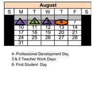 District School Academic Calendar for Alternative Family Education (afe) for August 2026