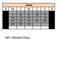 District School Academic Calendar for Alternative Family Education (afe) for June 2027