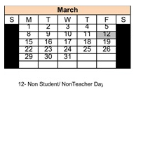 District School Academic Calendar for Alternative Family Education (afe) for March 2027