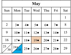 District School Academic Calendar for Bruce (robert)  Elementary for May 2027