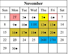 District School Academic Calendar for Bruce (robert)  Elementary for November 2026