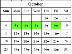 District School Academic Calendar for Bruce (robert)  Elementary for October 2026