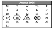District School Academic Calendar for Edison Elementary for August 2026