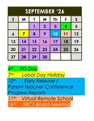 District School Academic Calendar for Santa Rosa Elem for September 2026