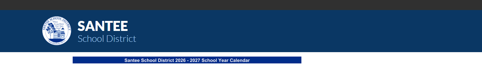 District School Academic Calendar for Cajon Park Elementary