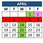District School Academic Calendar for Bouquet Canyon Elementary for April 2027