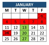District School Academic Calendar for Bouquet Canyon Elementary for January 2027