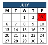 District School Academic Calendar for Bouquet Canyon Elementary for July 2026