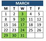 District School Academic Calendar for Bouquet Canyon Elementary for March 2027