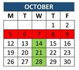 District School Academic Calendar for Bouquet Canyon Elementary for October 2026