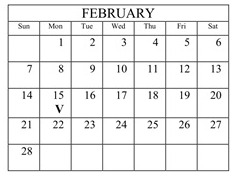 District School Academic Calendar for Catons Chapel Elementary for February 2027