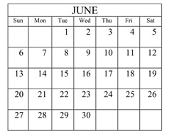 District School Academic Calendar for Catons Chapel Elementary for June 2027