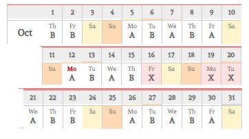 District School Academic Calendar for Ashman School for October 2026