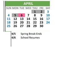 District School Academic Calendar for Apollo High (CONT.) for April 2027