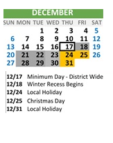 District School Academic Calendar for Apollo High (CONT.) for December 2026