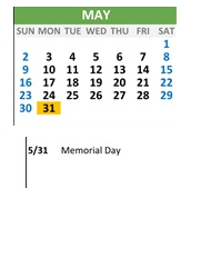 District School Academic Calendar for Apollo High (CONT.) for May 2027