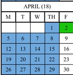 District School Academic Calendar for Midway Elementary for April 2027