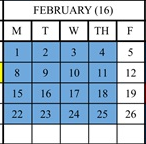 District School Academic Calendar for Midway Elementary for February 2027