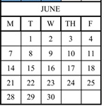 District School Academic Calendar for Midway Elementary for June 2027