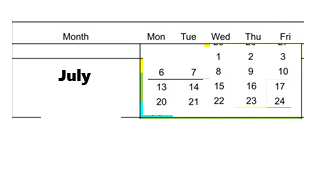 District School Academic Calendar for Bayside Elementary for July 2026
