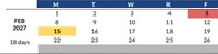 District School Academic Calendar for Baden High (CONT.) for February 2027