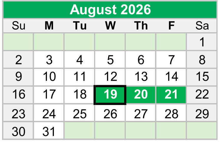 District School Academic Calendar for Buckeye Woods Elementary School for August 2026