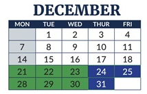 District School Academic Calendar for Chase Middle School for December 2026