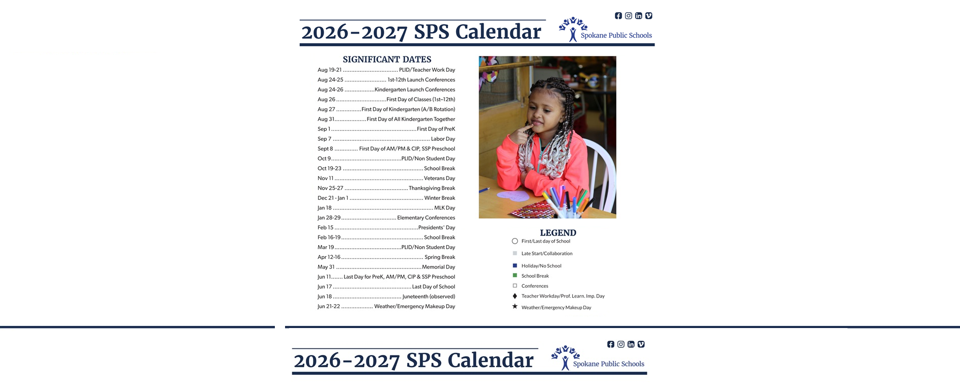 District School Academic Calendar Key for Chase Middle School