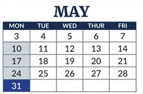 District School Academic Calendar for Chase Middle School for May 2027