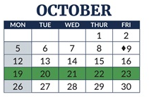 District School Academic Calendar for Chase Middle School for October 2026
