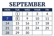 District School Academic Calendar for Chase Middle School for September 2026