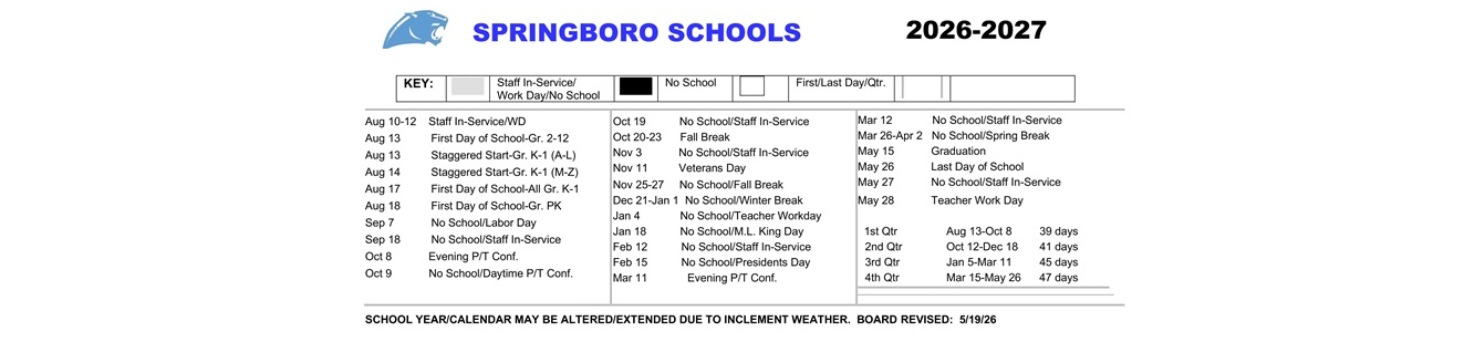District School Academic Calendar Key for Dennis Elementary West