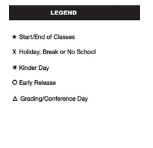 District School Academic Calendar Legend for Elizabeth Page Elementary School