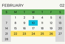 District School Academic Calendar for Elm Hill School for February 2027