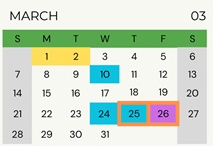 District School Academic Calendar for Elm Hill School for March 2027