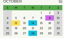 District School Academic Calendar for Elm Hill School for October 2026