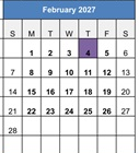 District School Academic Calendar for Indian Springs Elementary for February 2027