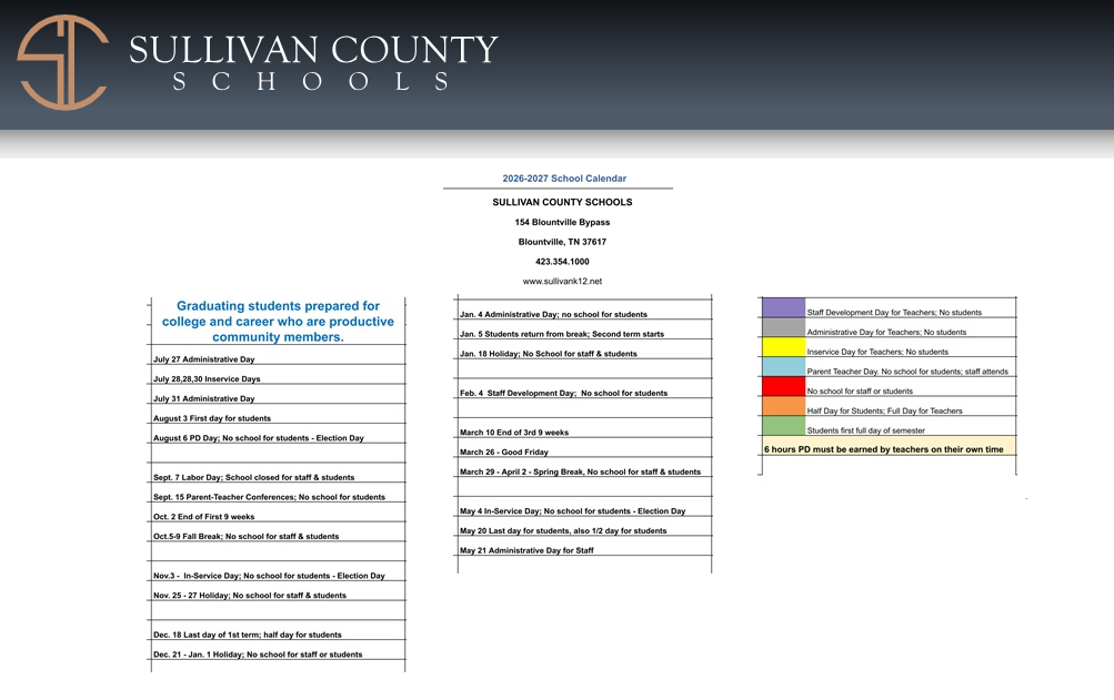 District School Academic Calendar Key for Indian Springs Elementary