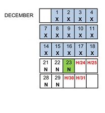District School Academic Calendar for Chula Vista Senior High for December 2026