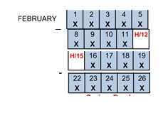 District School Academic Calendar for Chula Vista Senior High for February 2027