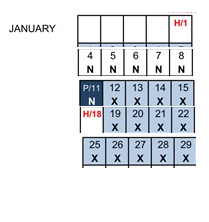 District School Academic Calendar for Chula Vista Senior High for January 2027