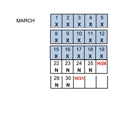 District School Academic Calendar for Chula Vista Senior High for March 2027